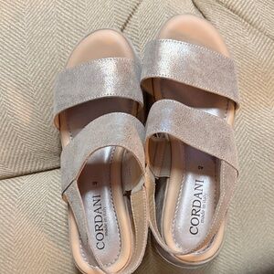 Cordani Women's Metallic Beige Sandals